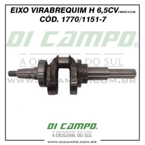 Eixo Virabrequim H 6,5 CV – Cód. 1770/1151-7| Di Campo - A Original do Sul